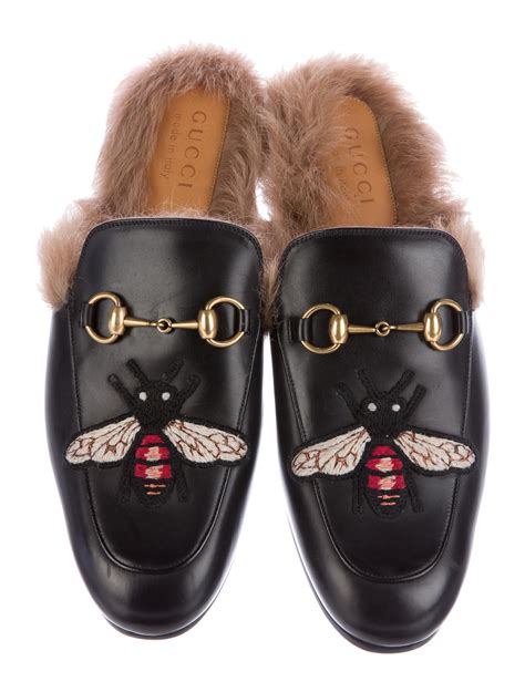 gucci fur slippers men& 39|Gucci fur slippers women.